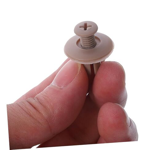 Cabilock 50PCS M8 Beige Plastic Rivets for Car Bumper Fixation Fasteners for Auto Bumper and Trim Panel Replacement Compatible Models in Saudi Arabia