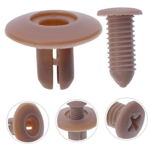 Cabilock 50PCS M8 Beige Plastic Rivets for Car Bumper Fixation Fasteners for Auto Bumper and Trim Panel Replacement Compatible Models in Saudi Arabia