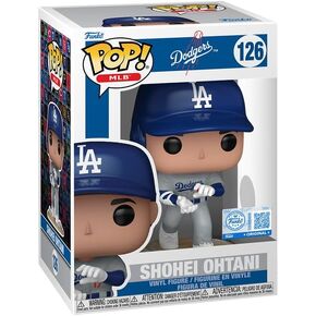 Funko POP! MLB Los Angeles Dodgers Shohei Ohtani Vinyl Figure, Grey Away Uniform, Number 126, 4.3 Inches in Kuwait