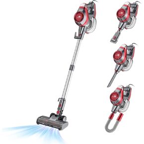 Intercleaner 23Ft Corded Vacuum Cleaner,2 Operation Mode Powerful Suction Stick,19''-30'' Adjustable Tube Handheld Vac for Hard Floors Carpets Pet Hair,Wall Mount Storage in Kuwait