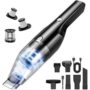 Handheld Vacuum Cordless -Car Vacuum Portable Cordless Cleaner with 11000Pa Powerful Suction,1.2lbs Lightweight, Type-C Charge, Multiple Accessories, Portable Hand Vacuum for Home, Pet and Car in Saudi Arabia
