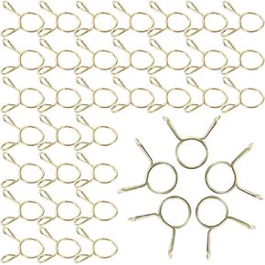 100pcs 9mm Spring Steel Hose Clamps Small Vacuum Hose Fasteners for Washing Machine Water Pipes Plumbing Accessories in Kuwait