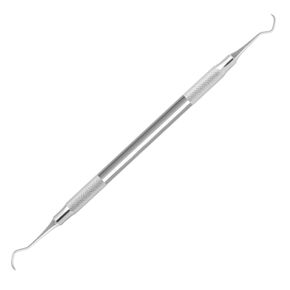 1/Pcs Dental Columbia Curette #13-14 Double-Ended Silk Handle Premier Stainless Steel Professional Instrument in Kuwait