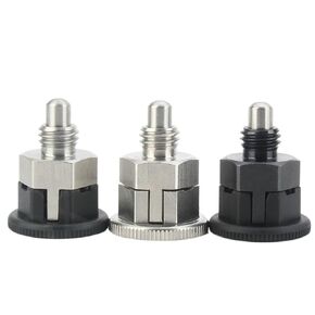 QX213 Lcating Pin Carbon Steel Non-Lock/Self-Locking Mini Index Plunger with Black Treatment 1Pcs(M10,QX213-BB) in Kuwait