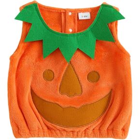 طفل رضيع صبي فتاة هالوين الزي لطيف مضحك اليقطين ازياء رومبير بذلة مع قبعة الاطفال الملابس التنكرية in Kuwait