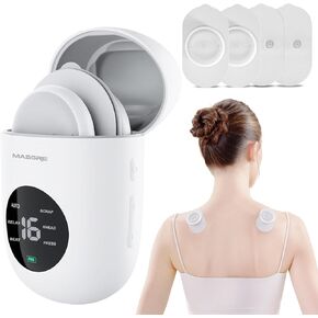 TENS Unit - Wireless Muscle Stimulator for Pain Relief, Dual Channel 16 Intensity Tens EMS Machine, LED-Display Rechargeable Cordless Portable Massager for Feet, Leg, Shoulder, Lower Back, Neck in Saudi Arabia