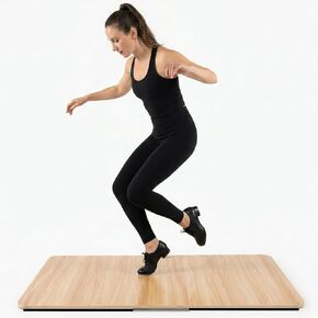 لوح رقص الصنبور المحمول للتمرين المنزلي، أرضية كبيرة جدًا لرقص الصنبور من أجل انسداد الفلامنكو الأيرلندي، يأتي مع قاعدة مضادة للانزلاق، جزء علوي مقاوم للماء، مقبض حمل مدمج مقاس 47 بوصة × 31.5 بوصة in Kuwait