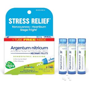 Boiron Argentum Nitricum 30C Homeopathic Medicine for Nervousness, Heartburn, & Stage Freight Relief - 240 Pellets in Kuwait