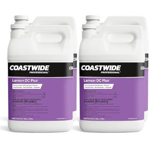 COASTWIDE Professional Lemon DC Plus Disinfectant Cleaner, Lemon Scent, 1 Gallon, 4/Carton in Kuwait
