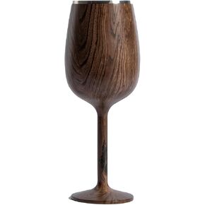 SNOWFOX Premium Vacuum Insulated, Triple Walled, Stainless Steel Wine Chiller w/Optimal fit to keep wine cold longer. Fits most Wine and Champagne Bottles. Non-Slip Silicon Base, Teak in Kuwait