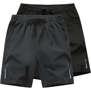Boys Hiking Cargo Shorts Kids Athletic Shorts Youth Quick Dry Running Shorts with Pockets in Kuwait