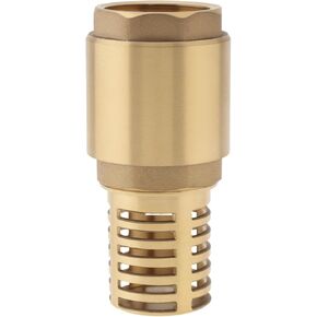 1 Inch Brass Foot Valve with Filter, Non Return Spring Vertical Check Valves Bottom Valve for Water Pump, Prevent Backflow, Irrigation, Industrial DN25 in Kuwait
