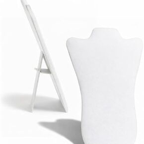 White Faux Leather Necklace Jewelry Display Easel 14" H in Kuwait