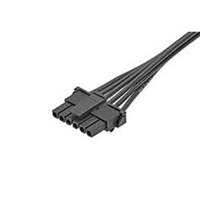 Molex/Waldom, 145132-0601, Micro-Fit TPA-to-Micro-Fit TPA Off-The-Shelf (OTS) Cable Assembly - Single Row - 150.00mm Length - 6 Circuits - Black. (47 Item/s) in Kuwait