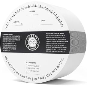 Keg Collars for Breweries to Track Beer Production - Keep Track of The Contents in Each keg with These Generic Write in Collars by Robby’s Cloud (100 Pack) in Kuwait