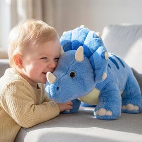 IKASA Giant Triceratops Dinosaur Stuffed Animal Plush Toy,30" Soft Big Large Jumbo Toys,Huge Size Cute Fluffy Plushy Oversized Plushie,Gifts for Kids in Kuwait