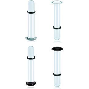 DOEARKO 4PCS Glass Ear Gauges Stretching Kit Plugs Comfy Stretching Fashion Body Piercing gauge stretching kit 1.2mm-16mm in Saudi Arabia