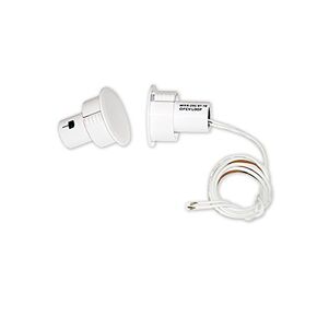 MSS19CW جهة اتصال باب غائرة مع أطراف طرفية، أسلاك سلكية مقاس 12 بوصة 22 AWG، حلقة مفتوحة، مدرجة في قائمة UL، مغناطيس أرضي نادر، قطر 3/4 بوصة × طول .85 بوصة، أبيض (عبوة من 10 قطع) in Kuwait