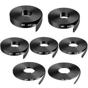 مجموعة أنابيب الانكماش الحراري 4:1 من haisstronica، مقاس 7 3/32 بوصة - 3/4 بوصة، إجمالي 54 قدمًا لاصقة مقاومة للانكماش البحري، مثالية للمنزل والصناعي، أسود in Kuwait