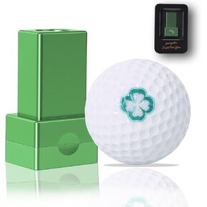 Lucky Clover Golf Ball Stamp, Golf Ball Marker Stamp, Reusable Self-Inking Golf Ball Stamper to Identify Golf Balls, Ideal Gift for Golfers Dads Men Women Retirement in Saudi Arabia