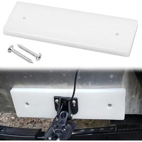 لوحة تركيب محول الطاقة مع براغي، مجموعة أدوات لوحة تركيب محول الطاقة المقاومة للأشعة فوق البنفسجية، وسادة عرضية للقارب من الدرجة البحرية لمكتشف الأسماك والسونار 12 بوصة × 3.5 بوصة × 0.75 بوصة in Kuwait