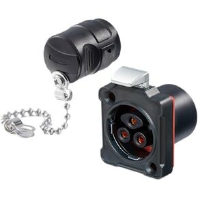 Welding 35A BD24 aviation and socket 3-pin snap-on power industrial connector crimping style(Plastic female base) in Kuwait