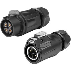 LP20 semi-metallic fence industrial aviation 4-pin connector LED power cable power signal pin(Female plug) in Kuwait