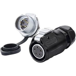 LP20 aviation 5-pin female male threaded panel waterproof connector(Single hole reverse mounting) in Kuwait