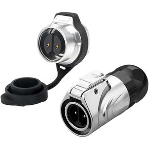 LP16 aviation and socket threaded panel mount 2-pin full metal waterproof connector(Single hole formal wear) in Kuwait