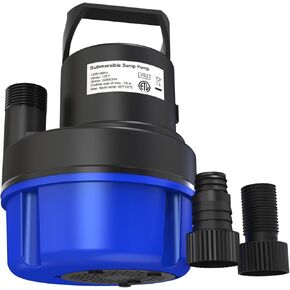 مضخة مياه غاطسة AgiiMan بقوة 2 حصان، مضخة مستنقع محمولة بقدرة 3500 جيجا في الساعة لتصريف حوض السباحة، أزرق in Kuwait