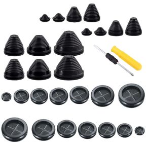 طقم جروميت مطاطي لجدار الحماية، جروميت سلك جروميت على شكل برج ومقبس ثقب مطاطي مزدوج الجوانب in Kuwait