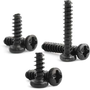 Carbon Steel M2.5 4/5/6/8/10MM Mini Phillips Cross Recessed Pan Head Screw 100Pcs(6mm) in Saudi Arabia