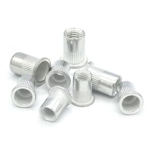 غسالات Qinlu-M3 M4 M5 M6 M8 M10 M12 سبائك الألومنيوم ريفنوت رأس مسطح ملولب برشام إدراج غطاء الجوز برشام الجوز 20/50 قطعة، لإصلاح المصانع (50 قطعة، M3) in Kuwait