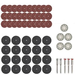 60PCS Grinding Wheel Circular Saw Accessories Set Compatible with Woodworking Metal Drill Tools Universal Fit(60B) in Kuwait