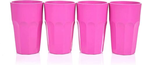 Mintra Home Unbreakable Drinking Cups and Tumblers 4PK - Shatterproof, BPA Free, Reusable, Party Cups, BBQ, Colorful Set, indoors and outdoors (Green, Small - 12oz) in Saudi Arabia