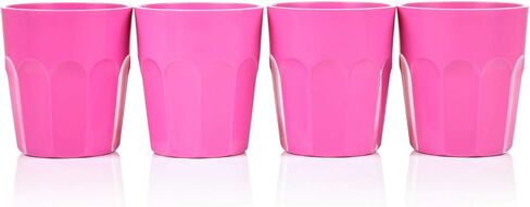 Mintra Home Unbreakable Drinking Cups and Tumblers 4PK - Shatterproof, BPA Free, Reusable, Party Cups, BBQ, Colorful Set, indoors and outdoors (Green, Small - 12oz) in Saudi Arabia