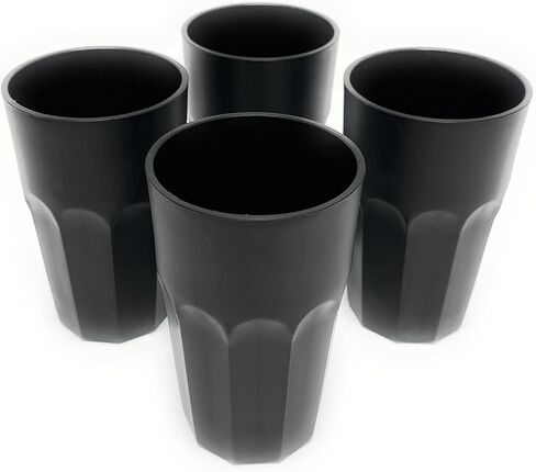 Mintra Home Unbreakable Drinking Cups and Tumblers 4PK - Shatterproof, BPA Free, Reusable, Party Cups, BBQ, Colorful Set, indoors and outdoors (Green, Small - 12oz) in Saudi Arabia