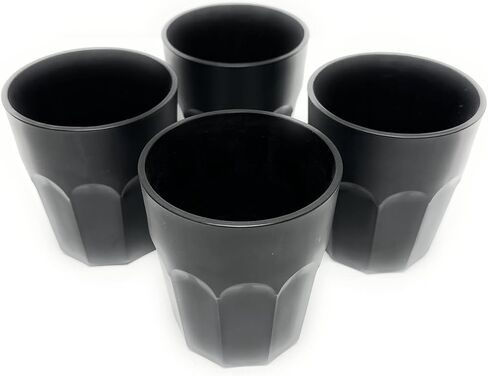 Mintra Home Unbreakable Drinking Cups and Tumblers 4PK - Shatterproof, BPA Free, Reusable, Party Cups, BBQ, Colorful Set, indoors and outdoors (Green, Small - 12oz) in Saudi Arabia