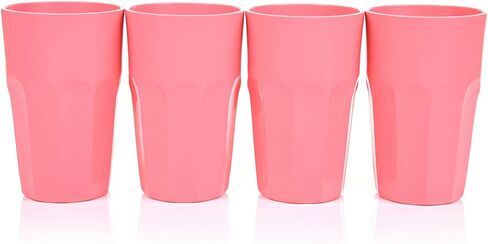 Mintra Home Unbreakable Drinking Cups and Tumblers 4PK - Shatterproof, BPA Free, Reusable, Party Cups, BBQ, Colorful Set, indoors and outdoors (Green, Small - 12oz) in Saudi Arabia