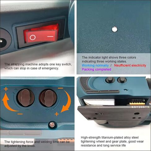 Electric Banding Machine,Portable Strapping Tool,Automatic Pallet Strapper,Nonslip Handle,for Packaging Box Pallet in Saudi Arabia