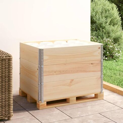 Pallet Collars 3 pcs 23.6"x31.5" Solid Pine Wood, Business & Industrial, Material Handling, Pallets & Loading Platforms, 310049 in Saudi Arabia