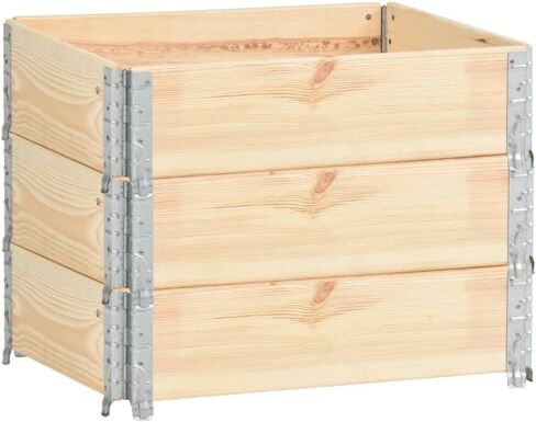 Pallet Collars 3 pcs 23.6"x31.5" Solid Pine Wood, Business & Industrial, Material Handling, Pallets & Loading Platforms, 310049 in Saudi Arabia