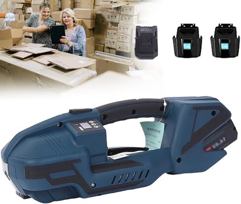 Automatic Strapping Device,Handheld Banding Tools,Tensioner and Cutter 2 in 1,Adjustable Tightening Time,for Pallet Packaging in Saudi Arabia