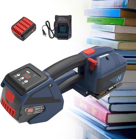 Digital Banding Tool,Cordless Pallet Baler,Strapping Device,Adjustable Tension,Nonslip Handle,for Pallet Packaging in Saudi Arabia