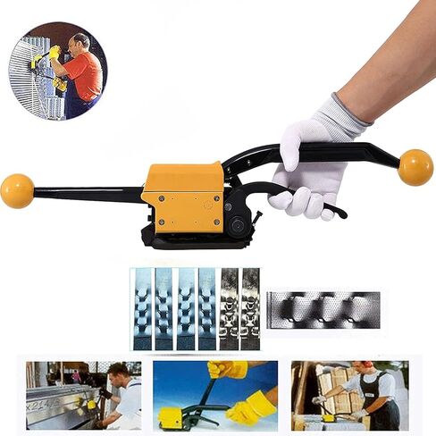 Handheld Steel Strapping Tool, A333 Manual Seamless Steel Strapping Machine for 1/2"-3/4" (13mm -19mm) Steel Straps in Saudi Arabia