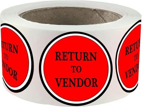 2 Inch Red Return to Vendor Labels Stickers, 500 Inventory Control Stickers for Shipping,Warehouse Organization in Saudi Arabia