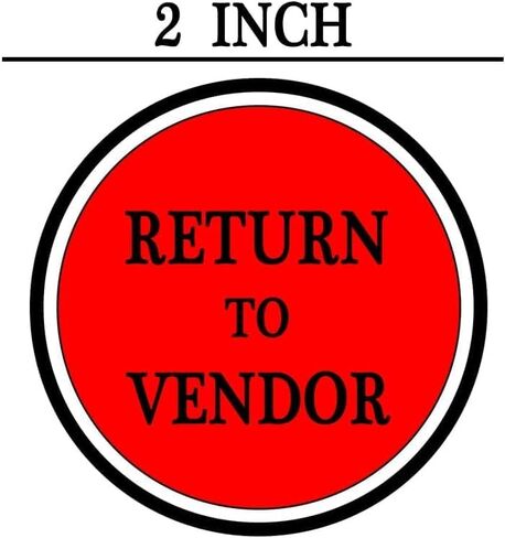 2 Inch Red Return to Vendor Labels Stickers, 500 Inventory Control Stickers for Shipping,Warehouse Organization in Saudi Arabia