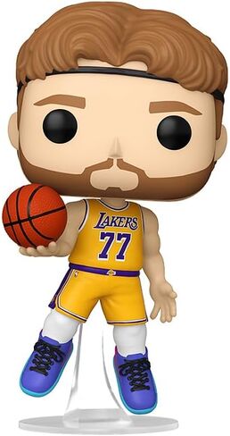 كرة سلة بوب من مجموعة Epic Collectibles: Lakers - شخصية Luka Doncic من الفينيل متضمنة مع واقي صندوق متوافق مع Funko in Kuwait