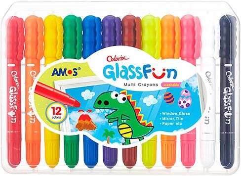 Twistable Crayons – 12 Silky Gel Crayons for Kids, Non Toxic & Twist Up, Easy to Hold, Mess-Free Drawing for Travel, Arts & Crafts, Creative School Supplies in Saudi Arabia