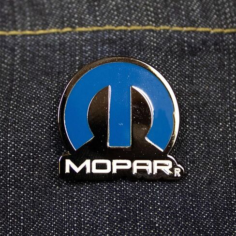 دبوس طية صدر السترة بشعار Mopar Omega مقاس 1.1 بوصة - شعار حديث باللونين الأزرق والأسود | علامة العلامة التجارية الرسمية الحالية | صنع في الولايات المتحدة الأمريكية in Kuwait
